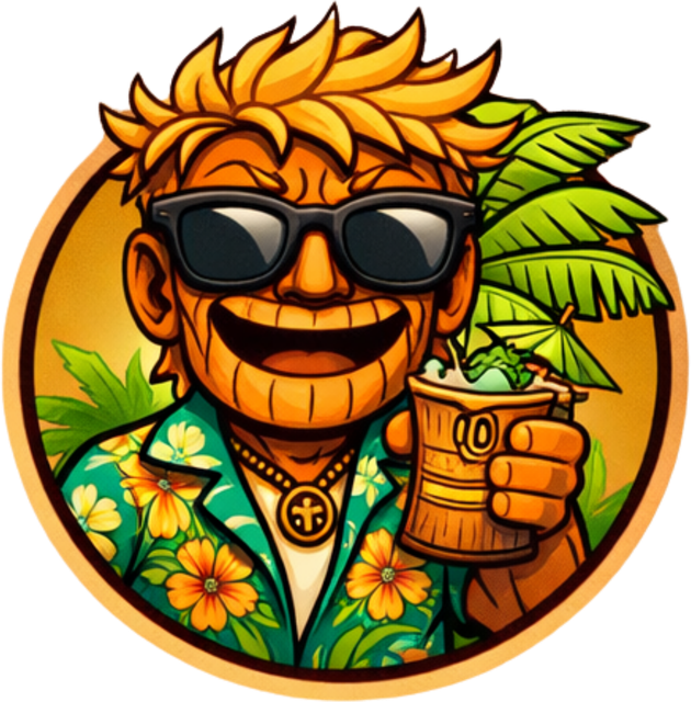 Tiki Tommy mascot logo